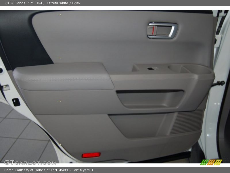 Taffeta White / Gray 2014 Honda Pilot EX-L