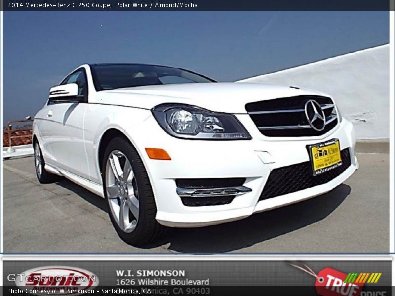 Polar White / Almond/Mocha 2014 Mercedes-Benz C 250 Coupe