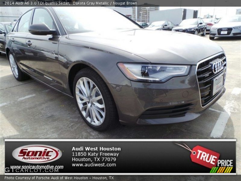 Dakota Gray Metallic / Nougat Brown 2014 Audi A6 3.0 TDI quattro Sedan