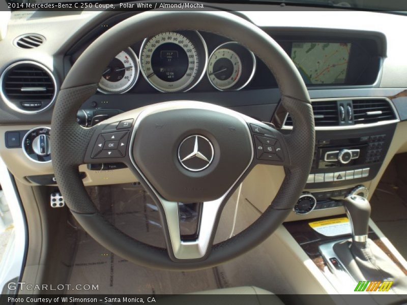 Polar White / Almond/Mocha 2014 Mercedes-Benz C 250 Coupe