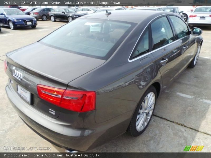 Dakota Gray Metallic / Nougat Brown 2014 Audi A6 3.0 TDI quattro Sedan