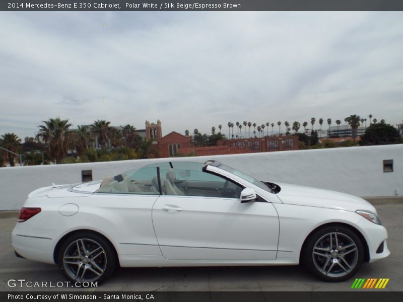 Polar White / Silk Beige/Espresso Brown 2014 Mercedes-Benz E 350 Cabriolet