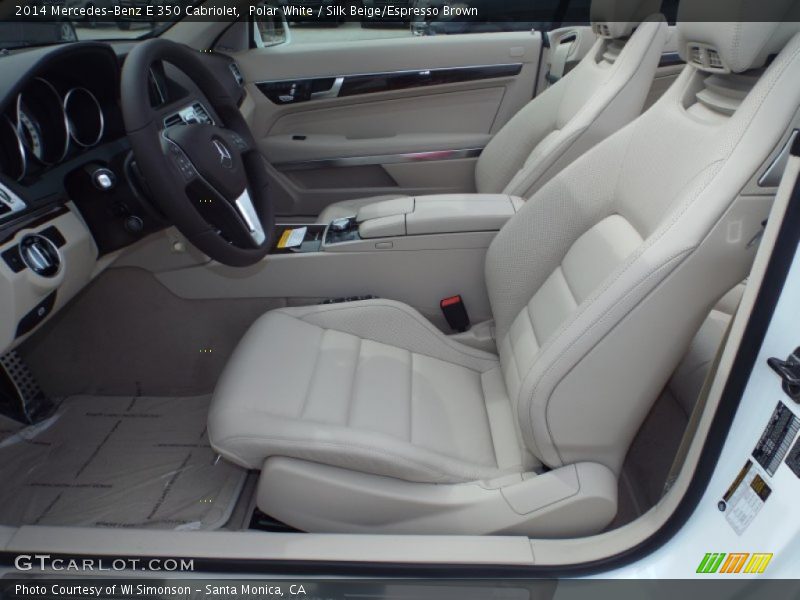Polar White / Silk Beige/Espresso Brown 2014 Mercedes-Benz E 350 Cabriolet