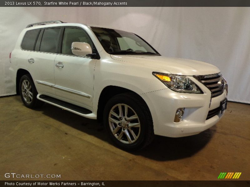 Starfire White Pearl / Black/Mahogany Accents 2013 Lexus LX 570