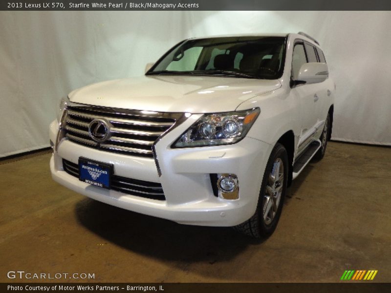 Starfire White Pearl / Black/Mahogany Accents 2013 Lexus LX 570