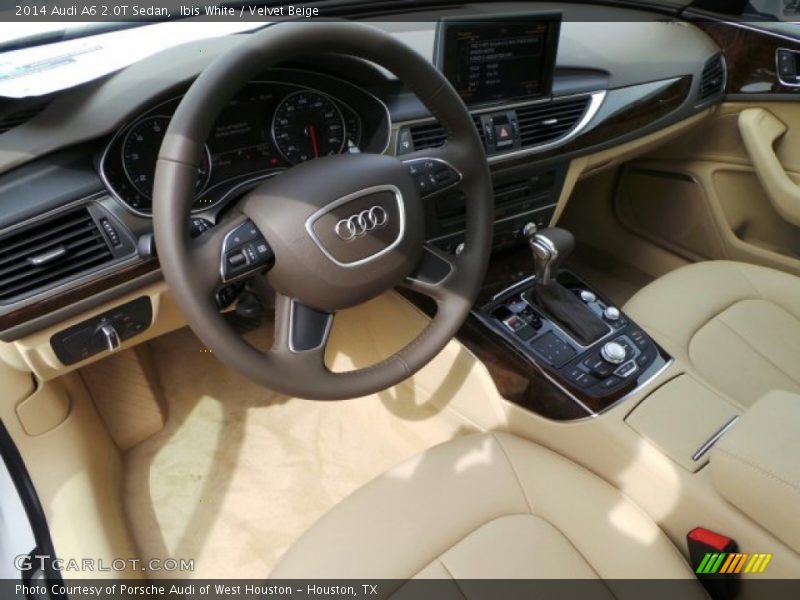 Ibis White / Velvet Beige 2014 Audi A6 2.0T Sedan