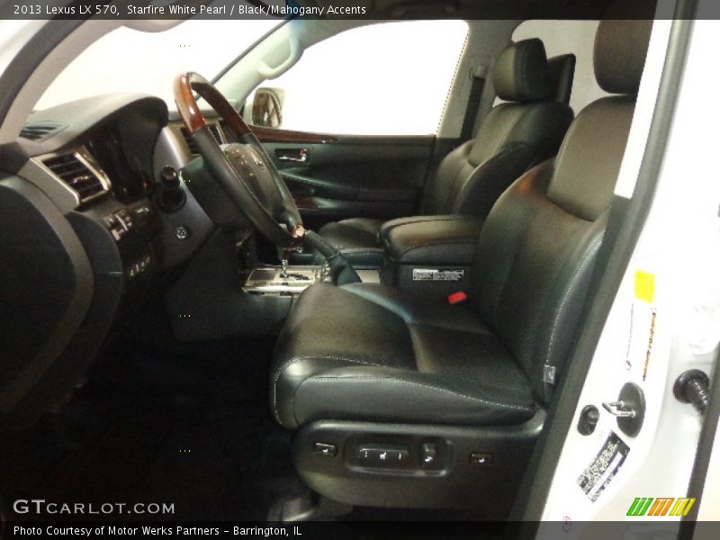 Starfire White Pearl / Black/Mahogany Accents 2013 Lexus LX 570