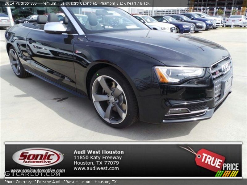 Phantom Black Pearl / Black 2014 Audi S5 3.0T Premium Plus quattro Cabriolet