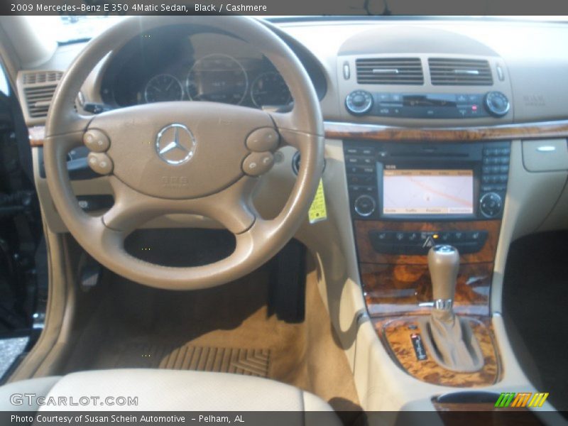 Black / Cashmere 2009 Mercedes-Benz E 350 4Matic Sedan