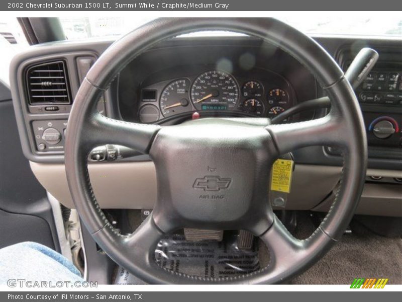 Summit White / Graphite/Medium Gray 2002 Chevrolet Suburban 1500 LT