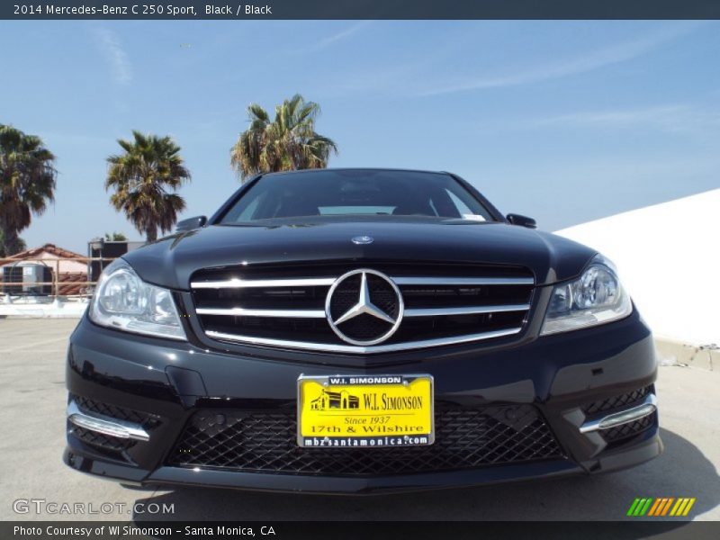 Black / Black 2014 Mercedes-Benz C 250 Sport