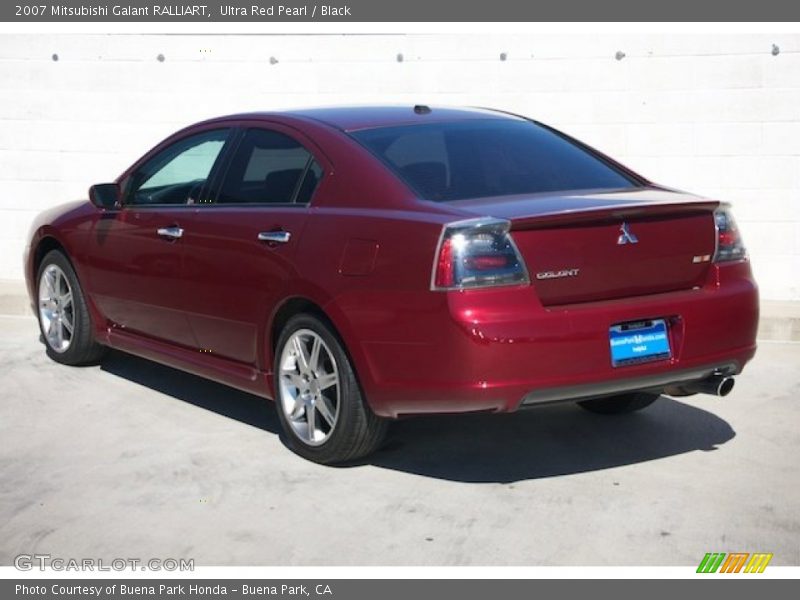 Ultra Red Pearl / Black 2007 Mitsubishi Galant RALLIART