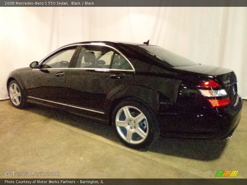 Black / Black 2008 Mercedes-Benz S 550 Sedan