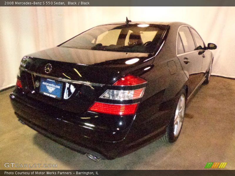 Black / Black 2008 Mercedes-Benz S 550 Sedan