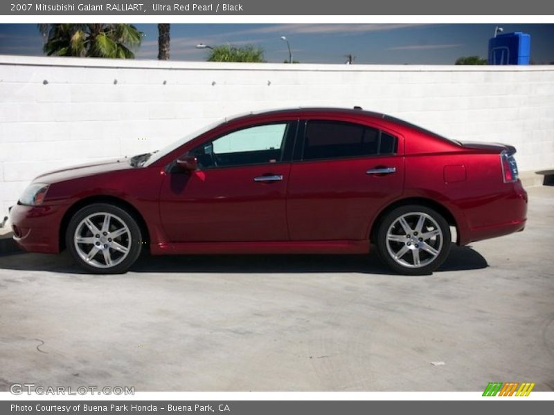 Ultra Red Pearl / Black 2007 Mitsubishi Galant RALLIART