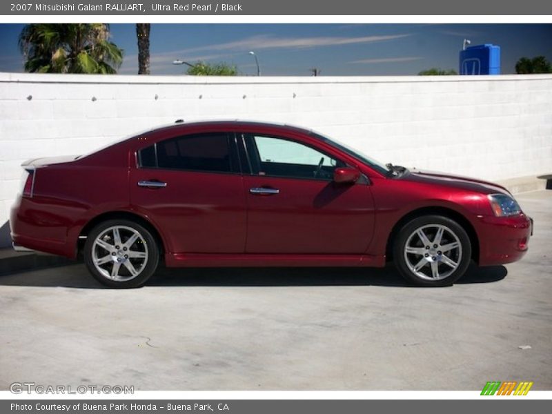 Ultra Red Pearl / Black 2007 Mitsubishi Galant RALLIART