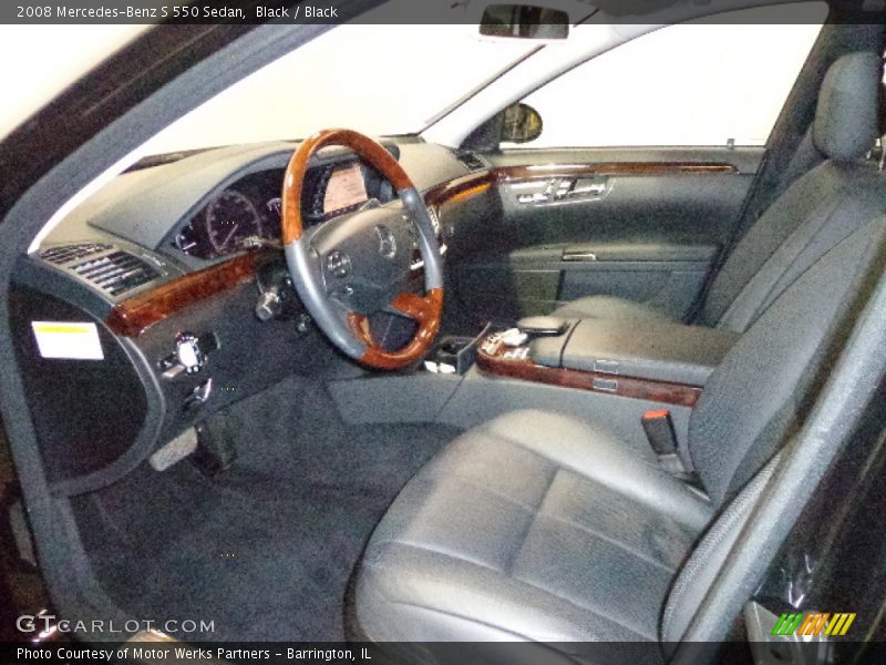 Black / Black 2008 Mercedes-Benz S 550 Sedan