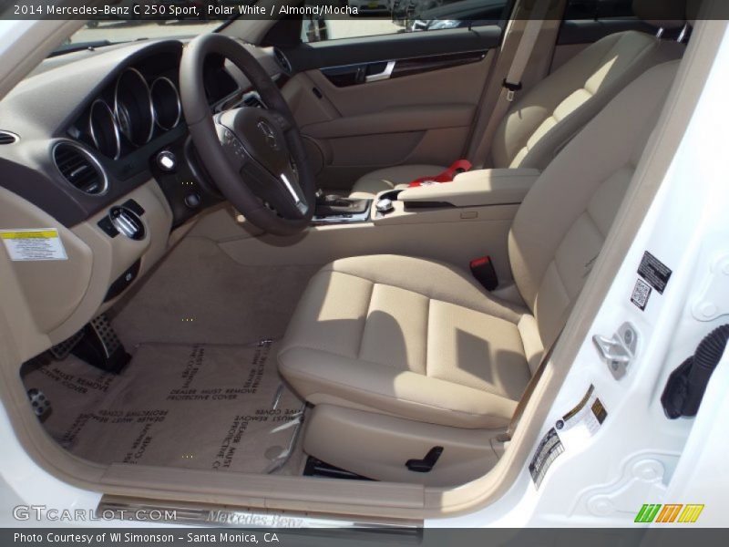 Polar White / Almond/Mocha 2014 Mercedes-Benz C 250 Sport
