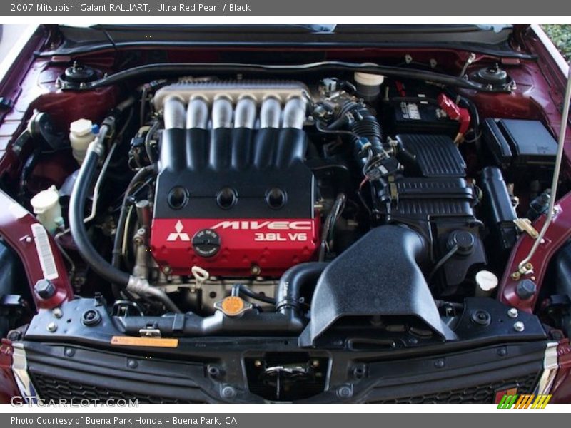 Ultra Red Pearl / Black 2007 Mitsubishi Galant RALLIART