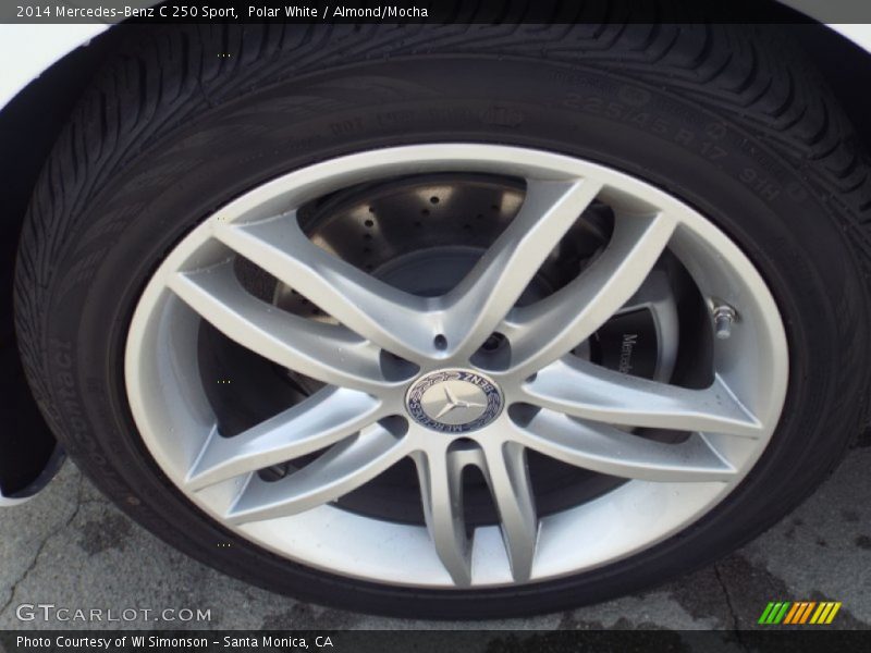 Polar White / Almond/Mocha 2014 Mercedes-Benz C 250 Sport