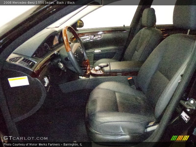 Black / Black 2008 Mercedes-Benz S 550 Sedan