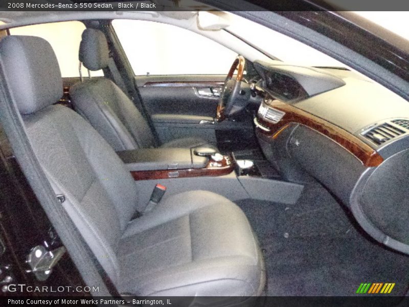 Black / Black 2008 Mercedes-Benz S 550 Sedan