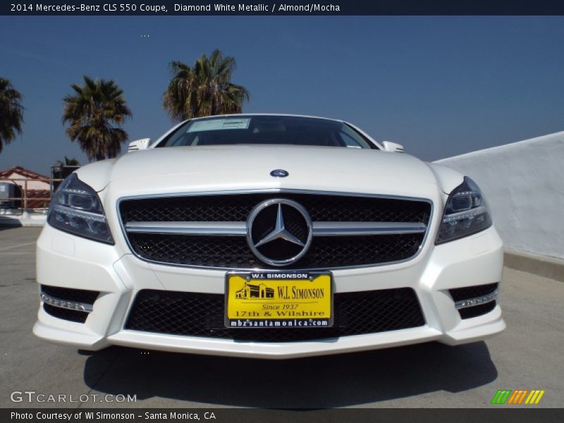 Diamond White Metallic / Almond/Mocha 2014 Mercedes-Benz CLS 550 Coupe