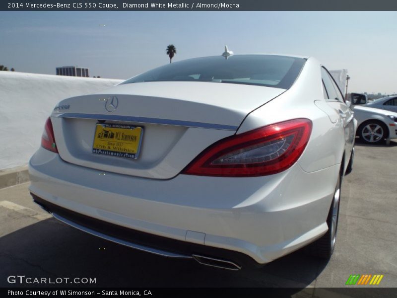 Diamond White Metallic / Almond/Mocha 2014 Mercedes-Benz CLS 550 Coupe