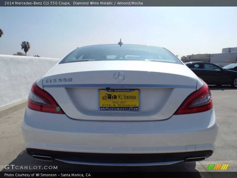 Diamond White Metallic / Almond/Mocha 2014 Mercedes-Benz CLS 550 Coupe