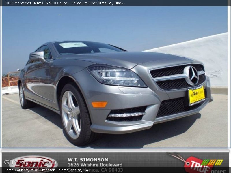 Palladium Silver Metallic / Black 2014 Mercedes-Benz CLS 550 Coupe