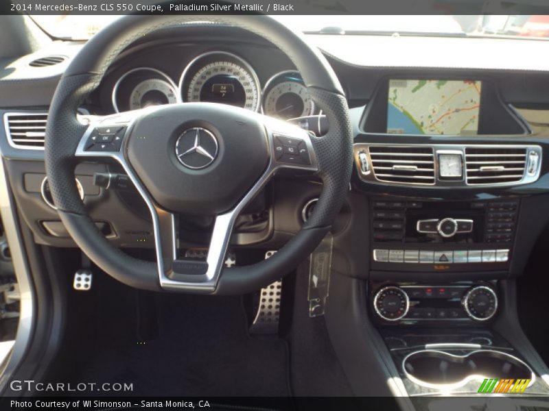 Palladium Silver Metallic / Black 2014 Mercedes-Benz CLS 550 Coupe