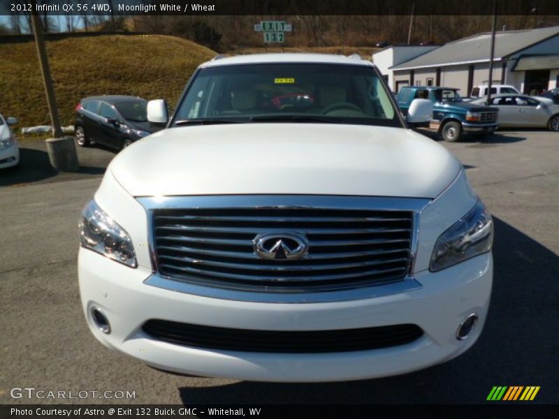 Moonlight White / Wheat 2012 Infiniti QX 56 4WD