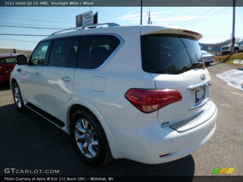 Moonlight White / Wheat 2012 Infiniti QX 56 4WD