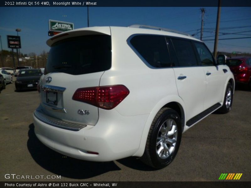 Moonlight White / Wheat 2012 Infiniti QX 56 4WD