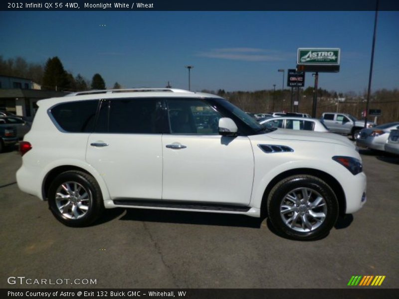 Moonlight White / Wheat 2012 Infiniti QX 56 4WD