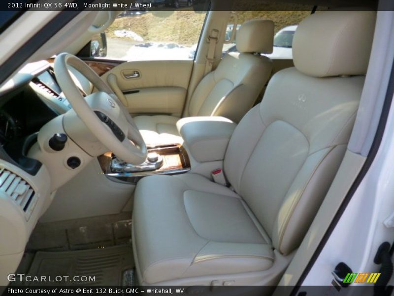 Moonlight White / Wheat 2012 Infiniti QX 56 4WD