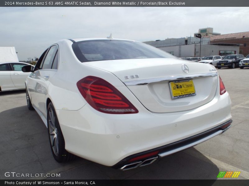 Diamond White Metallic / Porcelain/Black Exclusive 2014 Mercedes-Benz S 63 AMG 4MATIC Sedan