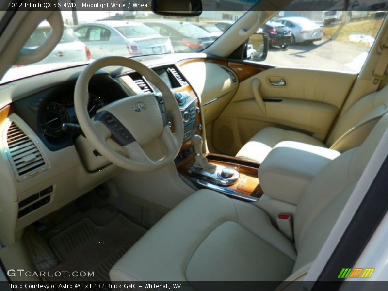 Moonlight White / Wheat 2012 Infiniti QX 56 4WD