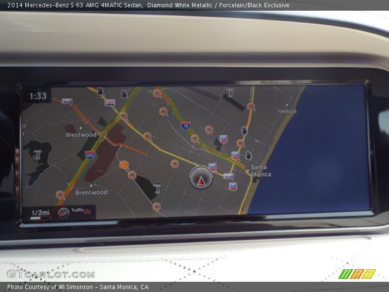 Navigation of 2014 S 63 AMG 4MATIC Sedan