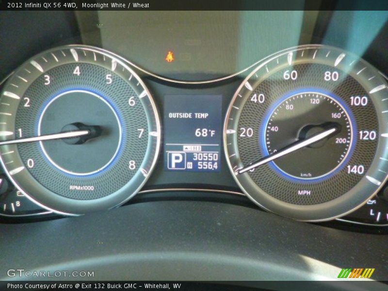 Moonlight White / Wheat 2012 Infiniti QX 56 4WD