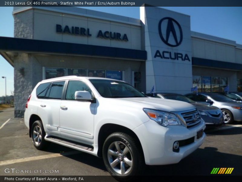 Starfire White Pearl / Ecru/Auburn Bubinga 2013 Lexus GX 460 Premium