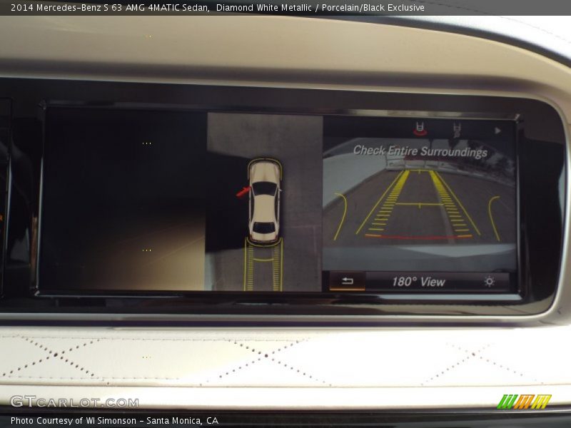 Diamond White Metallic / Porcelain/Black Exclusive 2014 Mercedes-Benz S 63 AMG 4MATIC Sedan