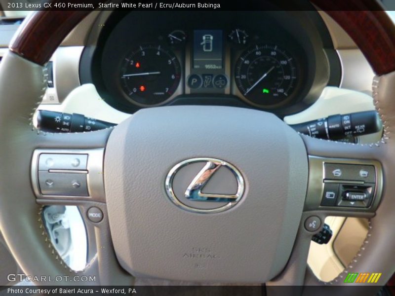 Starfire White Pearl / Ecru/Auburn Bubinga 2013 Lexus GX 460 Premium