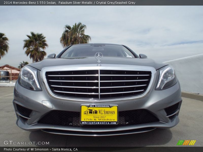 Paladium Silver Metallic / Crystal Grey/Seashell Grey 2014 Mercedes-Benz S 550 Sedan