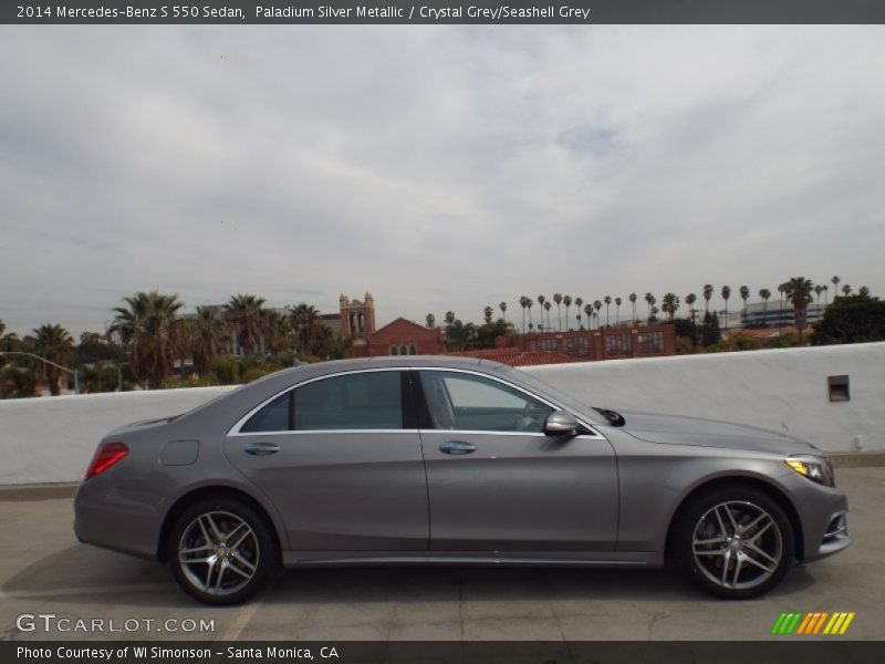 Paladium Silver Metallic / Crystal Grey/Seashell Grey 2014 Mercedes-Benz S 550 Sedan