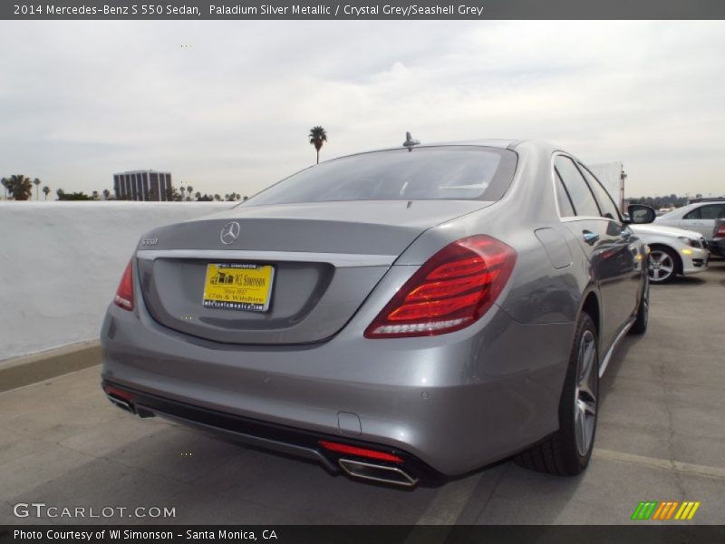Paladium Silver Metallic / Crystal Grey/Seashell Grey 2014 Mercedes-Benz S 550 Sedan