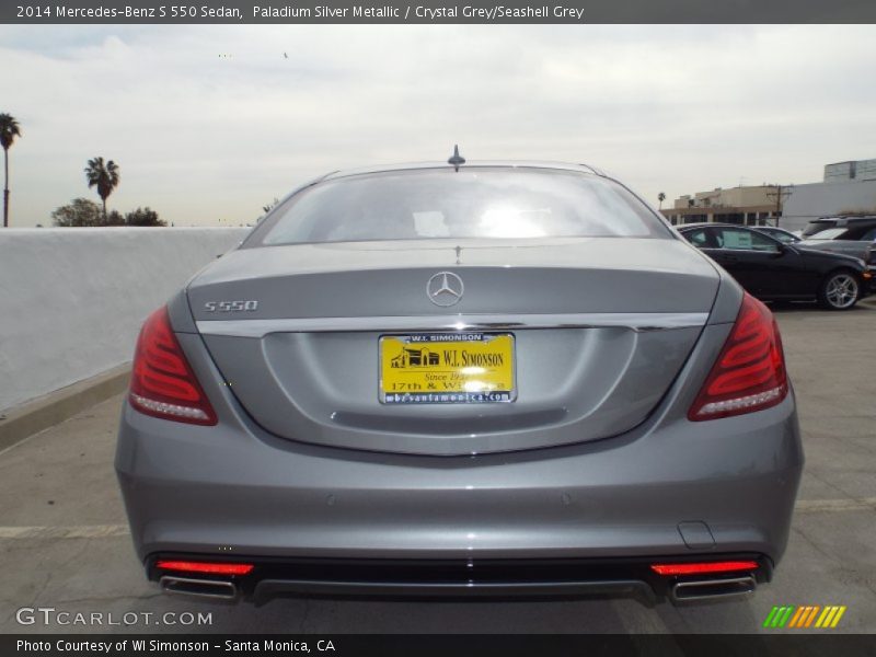 Paladium Silver Metallic / Crystal Grey/Seashell Grey 2014 Mercedes-Benz S 550 Sedan