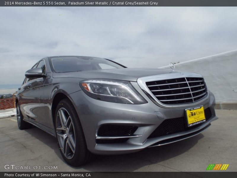 Paladium Silver Metallic / Crystal Grey/Seashell Grey 2014 Mercedes-Benz S 550 Sedan