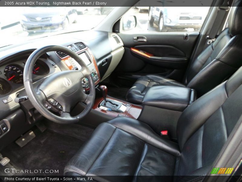 Front Seat of 2005 MDX Touring