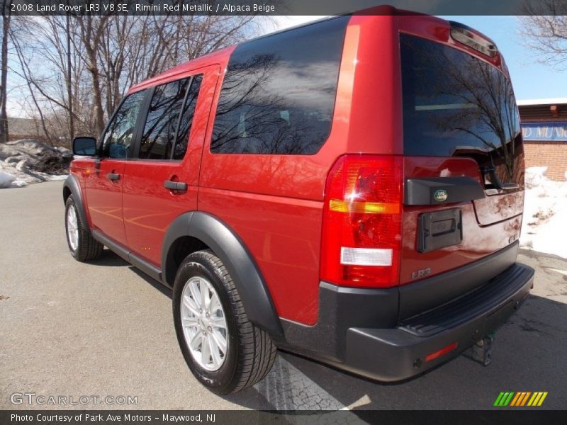 Rimini Red Metallic / Alpaca Beige 2008 Land Rover LR3 V8 SE
